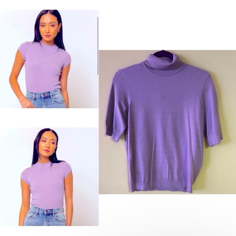 BOHME HOLLY RIBBED TOP IN LAVENDER